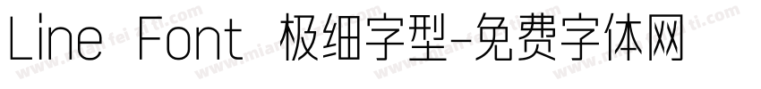 Line Font 极细字型字体转换